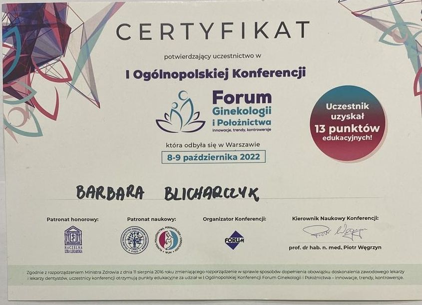 I Ogólnopolska Konferencja Forum Ginekologii i Położnictwa