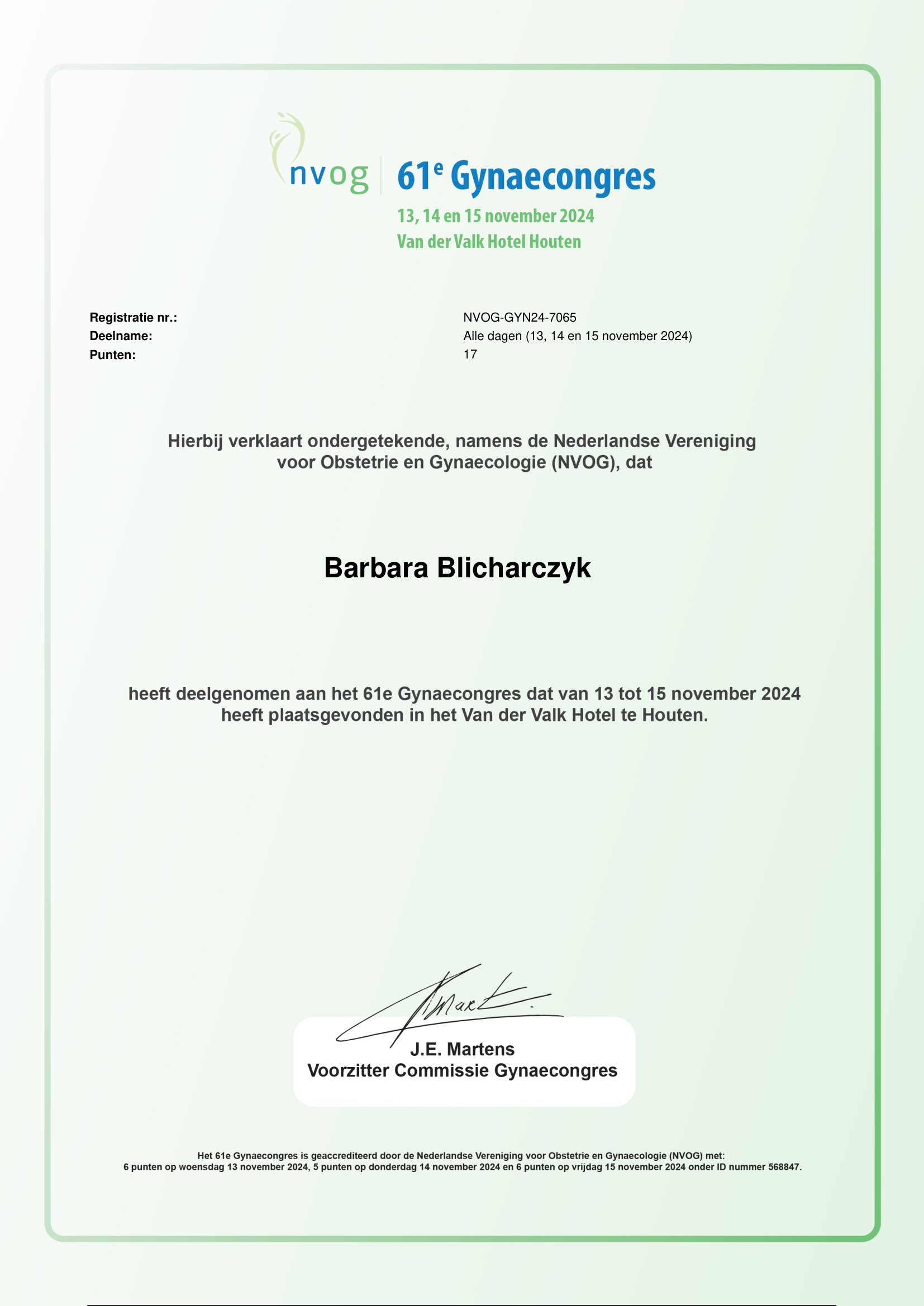 61. Gynaecongres NVOG